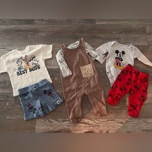 Disney Baby and Mickey & Friends baby clothes sizes 6-9 mo and 18 mo